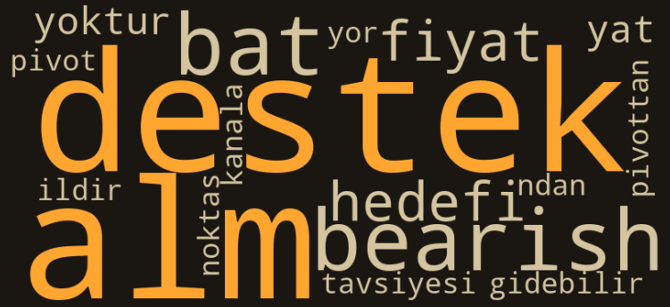 SAHOL kelime bulutu