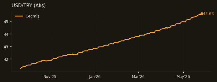 USD/TRY (Alış)